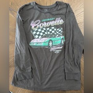 Chevrolet Kids Black Long Sleeve Corvette Tee